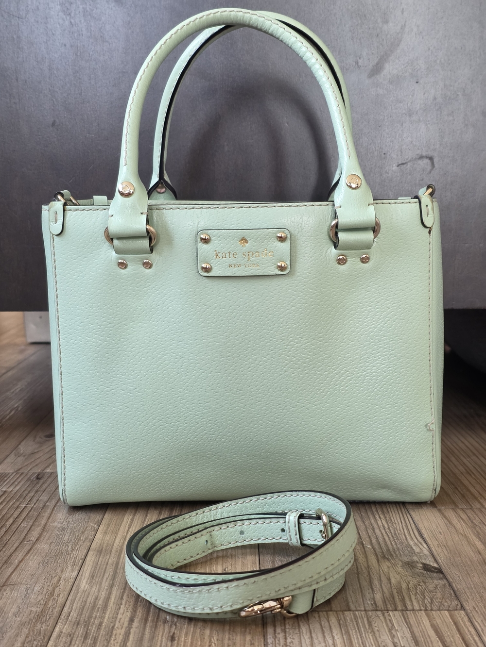 kate spade Mint Leather Satchel